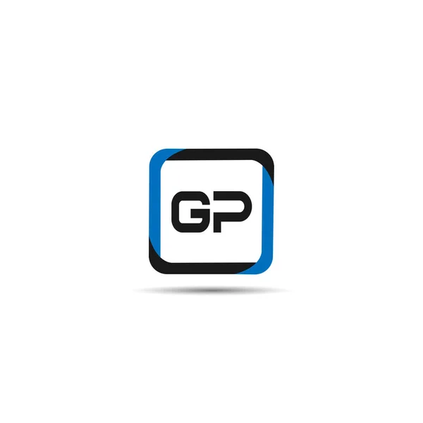 Initiële Letter Logo Model Ontwerp — Stockvector