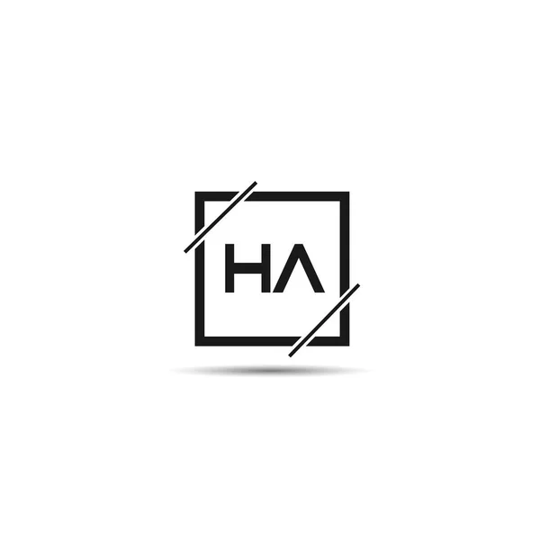 首字母Ha标志模板设计 — 图库矢量图片