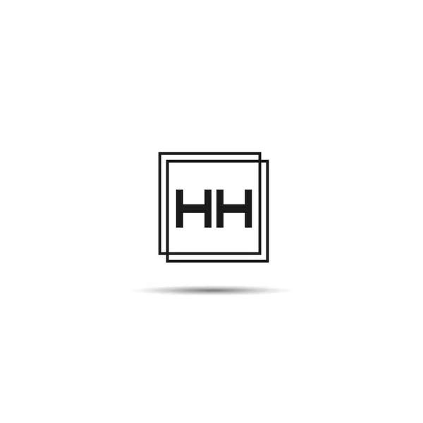 İlk Harf HH Logo Şablonu Tasarımı