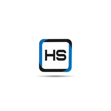 İlk Harf HS Logo Şablonu Tasarımı