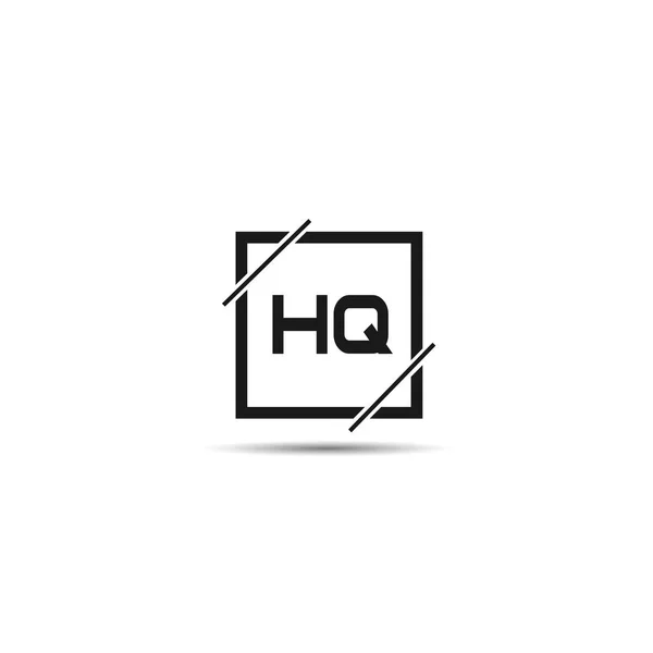 Harf Karargahı Logo Şablonu Tasarımı — Stok Vektör