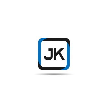 İlk Harf JK Logo Şablonu Tasarımı