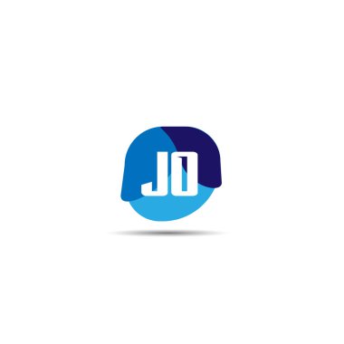 İlk harf Jo Logo tasarım şablonu