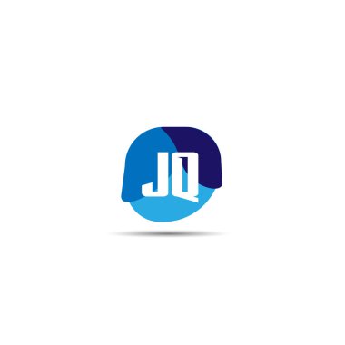 İlk harf Jq Logo tasarım şablonu