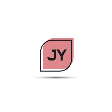 İlk harf Jy Logo tasarım şablonu