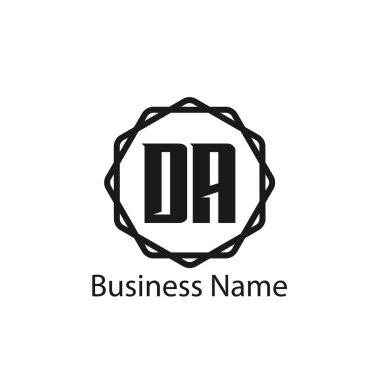 İlk Harf DA Logo Şablonu Tasarımı