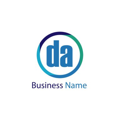 İlk Harf DA Logo Şablonu Tasarımı