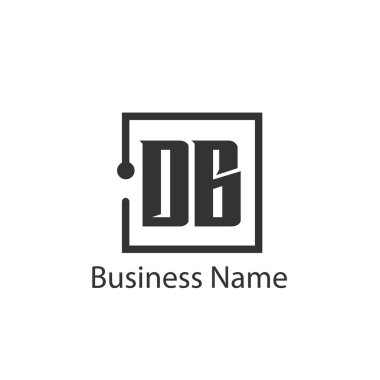 İlk Harf DB Logo Şablonu Tasarımı