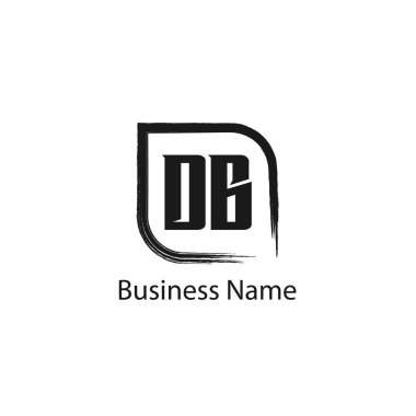İlk Harf DB Logo Şablonu Tasarımı