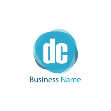 İlk harf Dc Logo tasarım şablonu