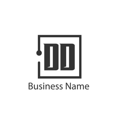 İlk Harf DD Logo Şablonu Tasarımı