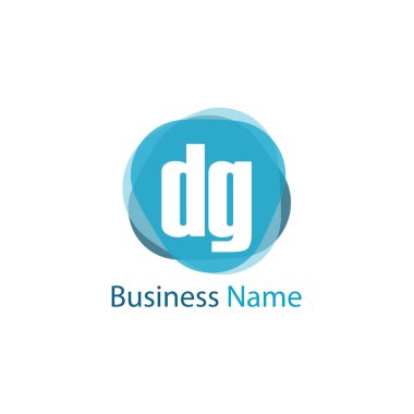 İlk harf Dg Logo tasarım şablonu