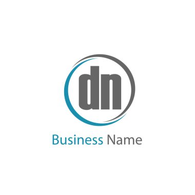 İlk Harf DM Logo Şablonu Tasarımı