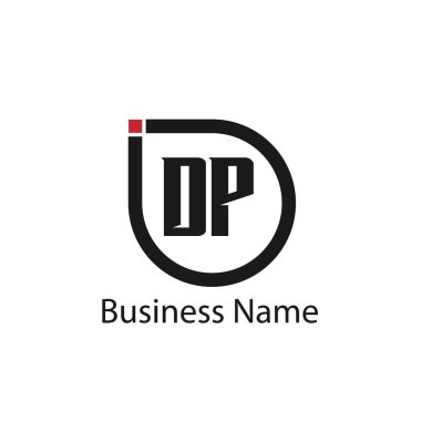 Başlangıç Harfi DP Logo Şablonu Tasarımı