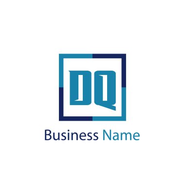 İlk harf Dq Logo tasarım şablonu