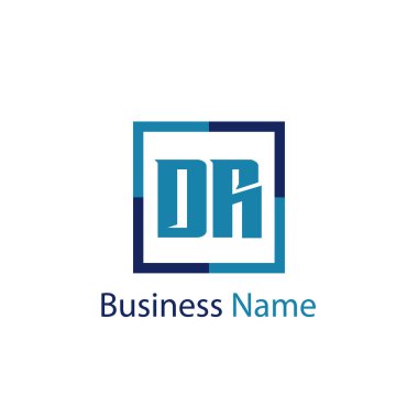 İlk mektup Dr Logo şablonu tasarım