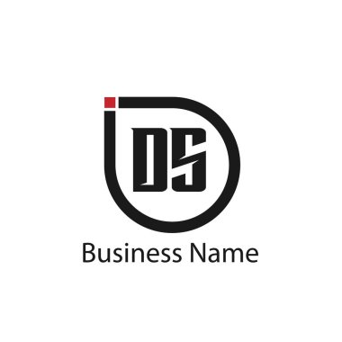 İlk harf Ds Logo tasarım şablonu