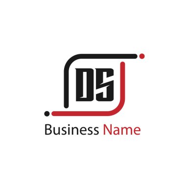 İlk harf Ds Logo tasarım şablonu
