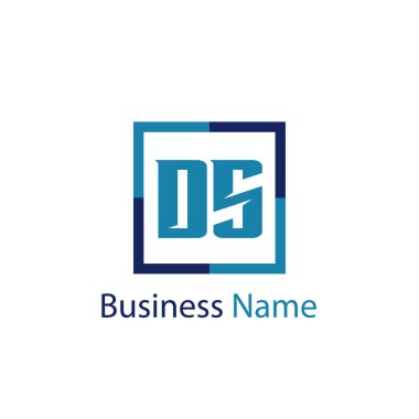 İlk harf Ds Logo tasarım şablonu