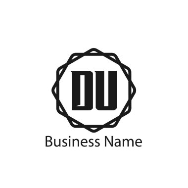 İlk Harf DU Logo Şablonu Tasarımı