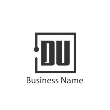 İlk Harf DU Logo Şablonu Tasarımı