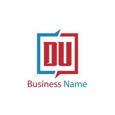 İlk Harf DU Logo Şablonu Tasarımı