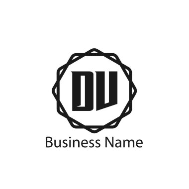 İlk harf Dv Logo tasarım şablonu