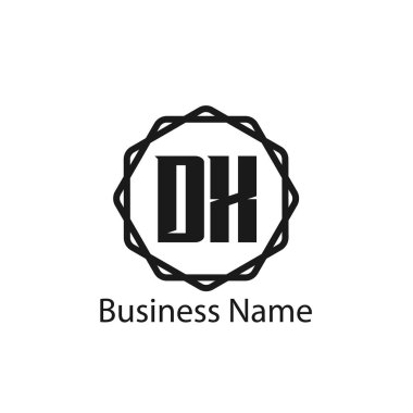 İlk harf Dx Logo tasarım şablonu