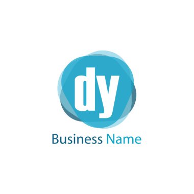 İlk harf Dy Logo tasarım şablonu