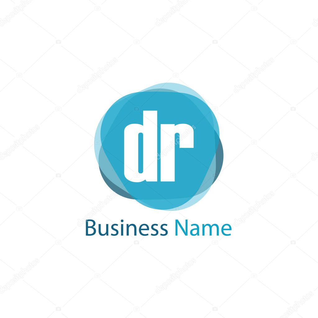 Initial Letter DR Logo Template Design