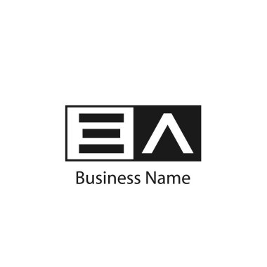 İlk harf Ea Logo tasarım şablonu