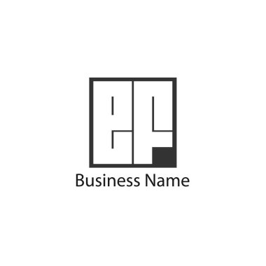 İlk Harf Ef Logo tasarım şablonu