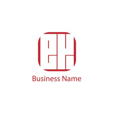 İlk harf Ek Logo tasarım şablonu