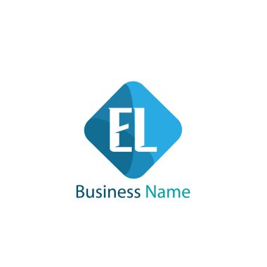 İlk Harf EL Logo Şablonu Tasarımı