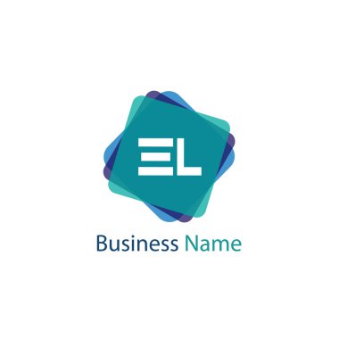 İlk Harf EL Logo Şablonu Tasarımı