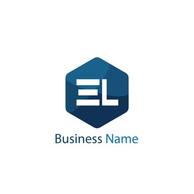 İlk Harf EL Logo Şablonu Tasarımı