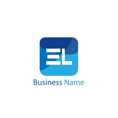 İlk Harf EL Logo Şablonu Tasarımı