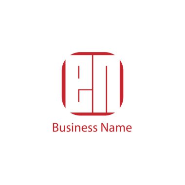 İlk harf tr Logo tasarım şablonu