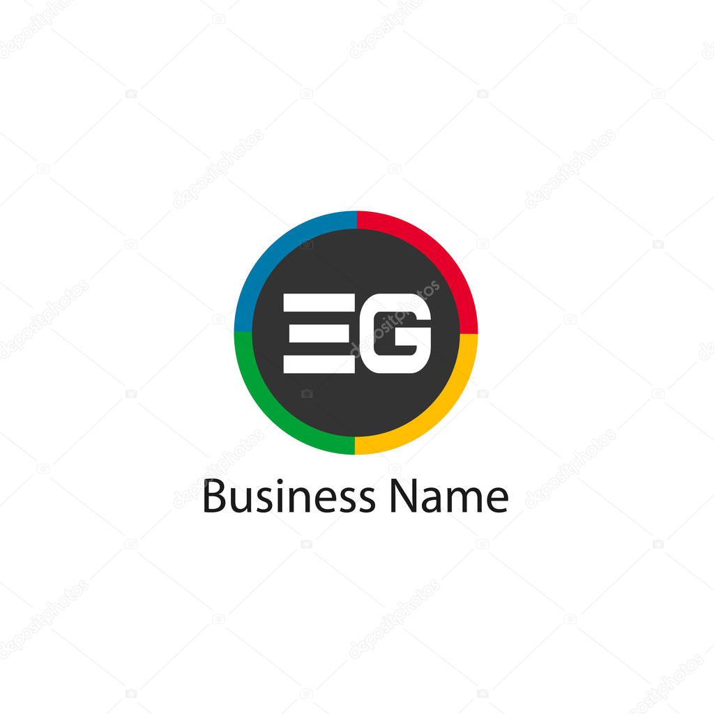 Initial Letter EG Logo Template Design