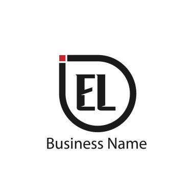 İlk Harf EL Logo Şablonu Tasarımı