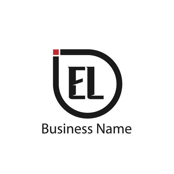 Początkowy Wzór Listu Logo — Wektor stockowy