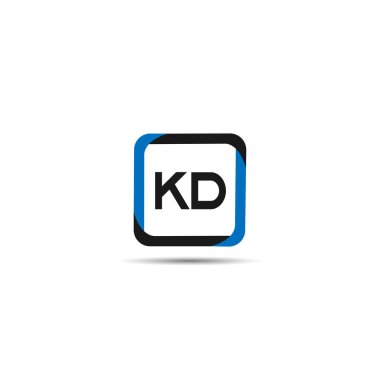 İlk harf Kd Logo tasarım şablonu