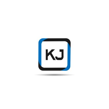 İlk harf Kj Logo tasarım şablonu