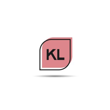 İlk harf Kl Logo tasarım şablonu