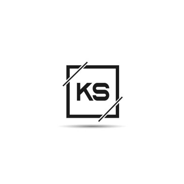İlk Harf KS Logo Şablonu Tasarımı
