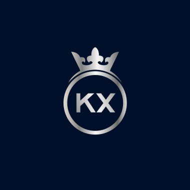 İlk harf Kx Logo tasarım şablonu