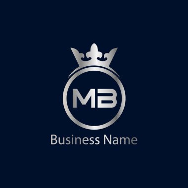 İlk harf Mb Logo tasarım şablonu