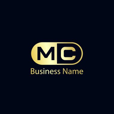 İlk harf Mc Logo tasarım şablonu