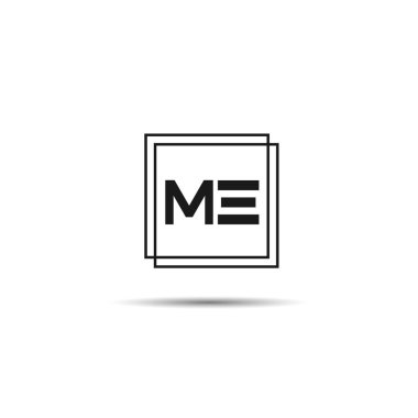 İlk mektup bana Logo tasarım şablonu