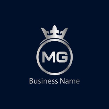 İlk harf Mg Logo tasarım şablonu